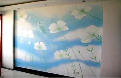 安远画墙绘怎么画好白云的蓬松感？