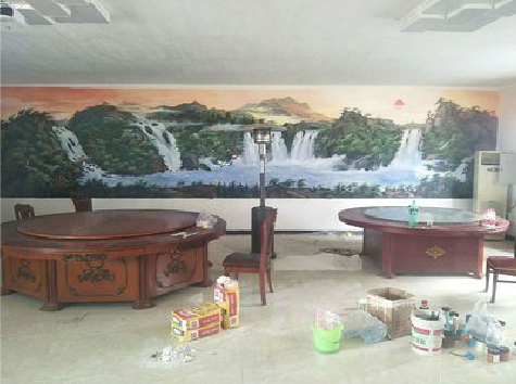 安远墙绘-写实风景