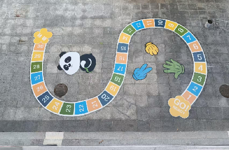 安远地面游戏彩绘