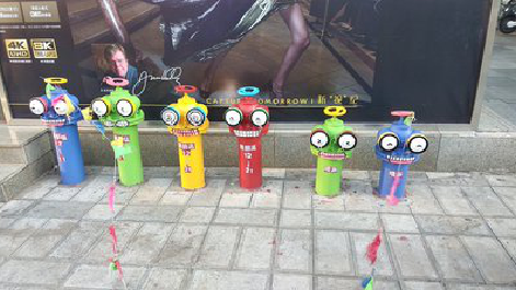 安远商业区彩绘