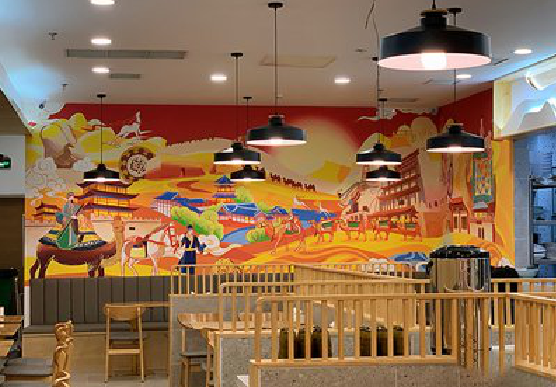 安远商业空间彩绘介绍。