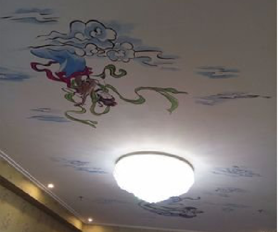 安远如何快速绘制天花板上的手绘墙？