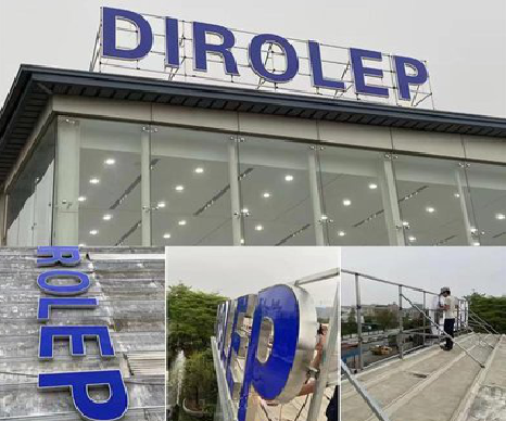 安远楼顶发光字安装的注意事项。